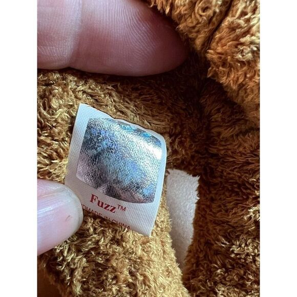 1998 Rare TY Beanie Baby Fuzz Bear - Original Retired - Fuzz the Bear W/ Case - Picture 9 of 11